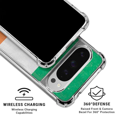 Ireland Flag Distressed Google Pixel 10 Pro XL Clear Case